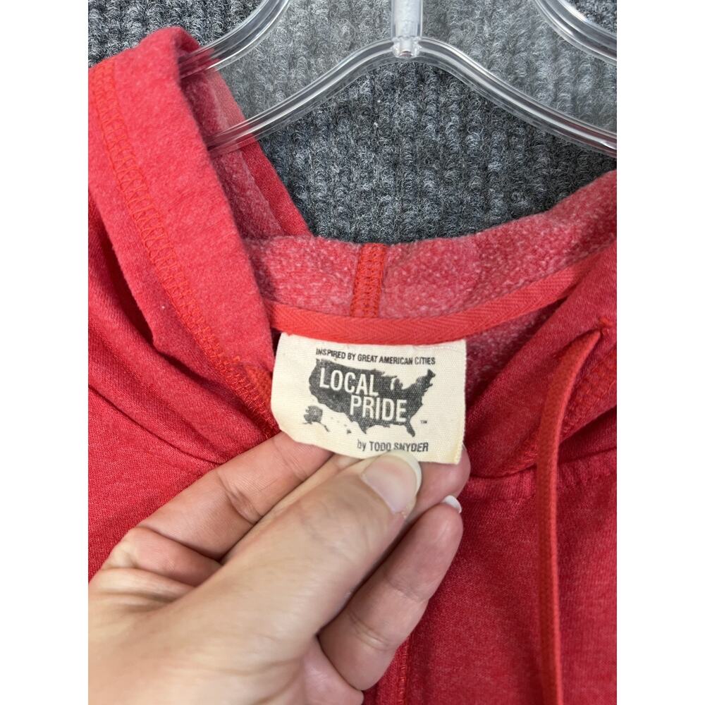 Local Pride By Todd Snyder Full Zip Hoodie Sweatshirt Women XL San Francisco Red - Picture 9 of 13